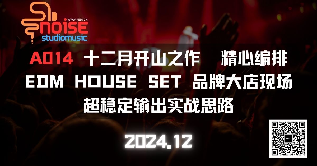 A014 十二月开山之作  精心编排 EDM HOUSE SET 品牌大店现场超稳定输出实战思路